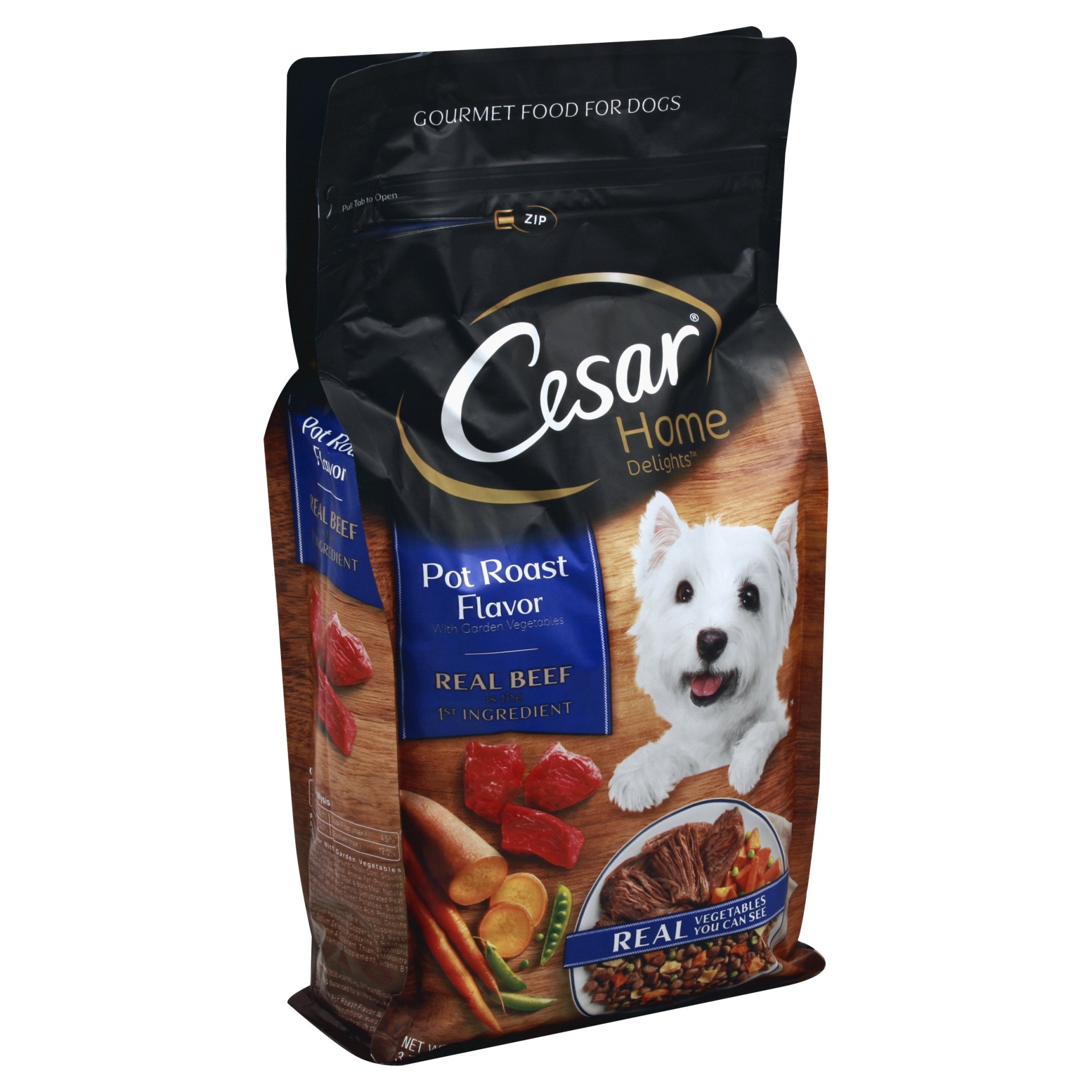 slide 1 of 1, Cesar Home Delights Dry Pot Roast with Garden Vegetables Dog Food, 3.75 lb