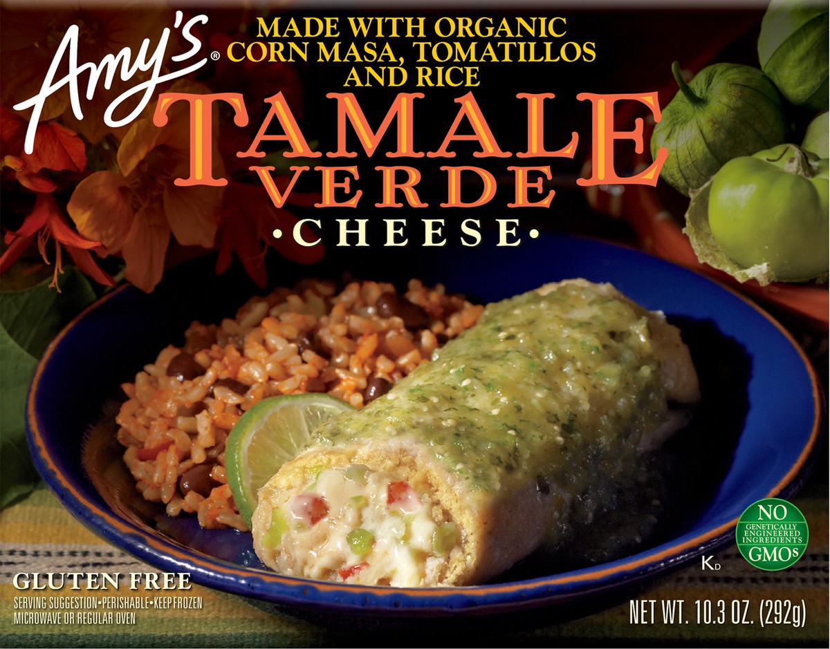 slide 2 of 8, Amy's Cheese Tamale Verde, 10.3 oz