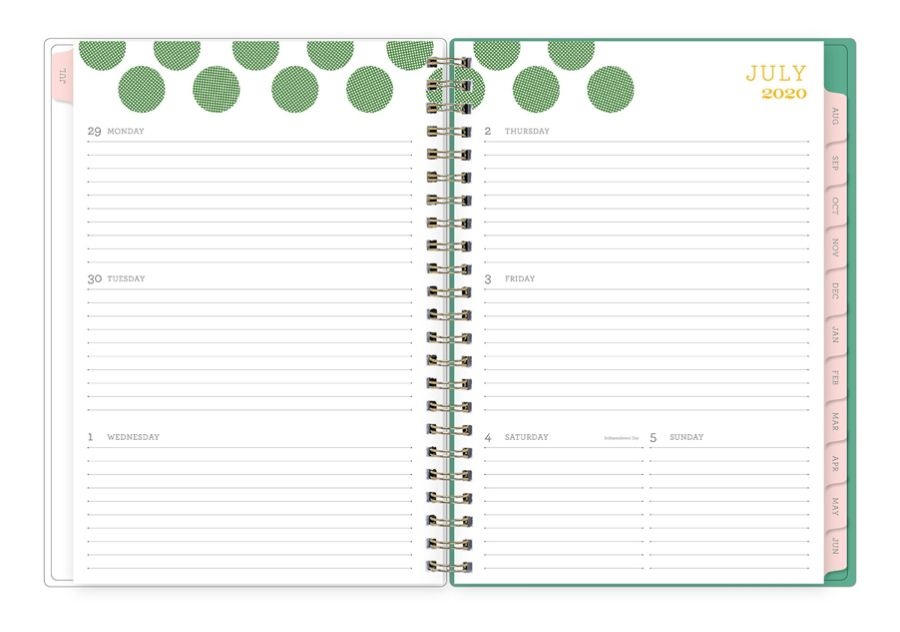 slide 3 of 5, Blue Sky Snow & Graham Ay21 Weekly/Monthly Planner, 5-7/8'' X 8-5/8'', Multicolor, July 2020 To June 2021, 1209, 1 ct