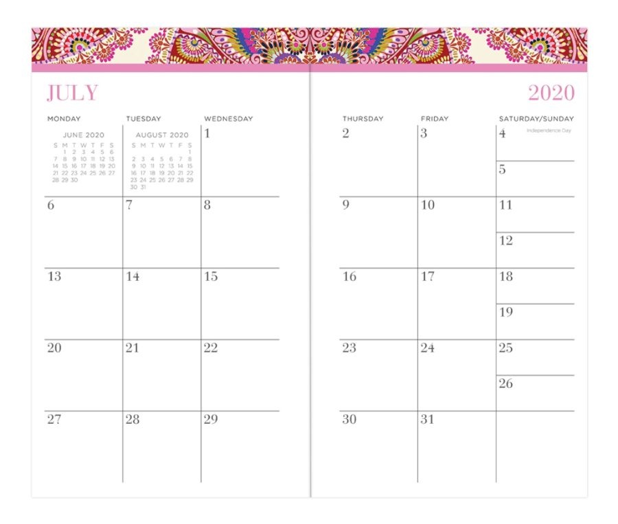 slide 3 of 3, Blue Sky Nicole Miller 18-Month Academic Planner, 3-5/8'' X 6-1/8'', Multicolor, July 2020 To June 2021, 120086, 1 ct