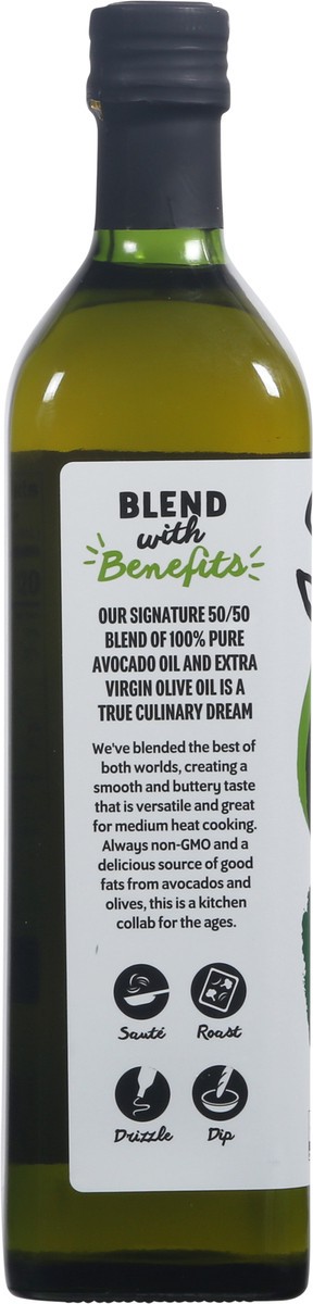 slide 2 of 9, Chosen Foods 50/50 Blend 100% Pure Avocado + Extra Virgin Olive Oil, 25.4 fl oz