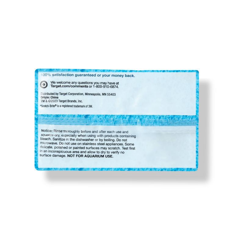 slide 3 of 3, Non-Scratch Scrub Sponges - 3ct - up&up™, 3 ct