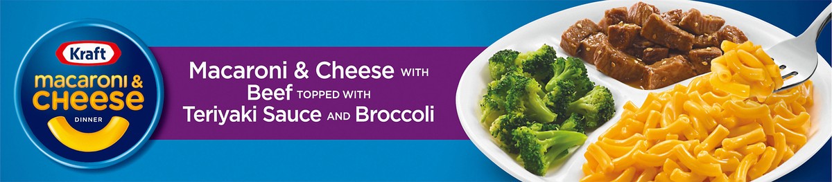 slide 4 of 14, Kraft Macaroni & Cheese First Adventures Teriyaki Beef and Broccoli Frozen Dinner 8.5 oz. Box, 8.5 oz