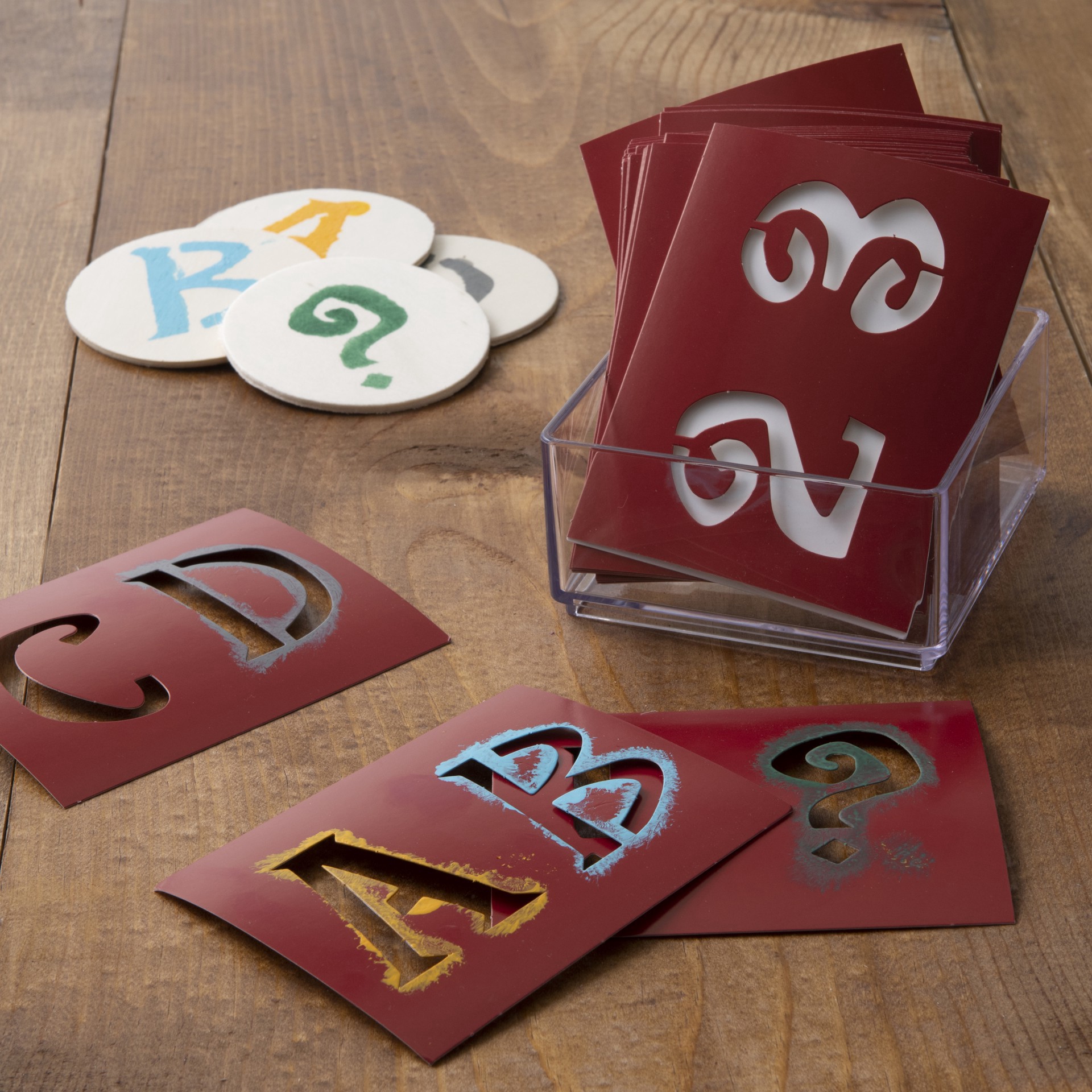 slide 2 of 3, 2" Genie Alphabet Stencils By Craft Smart, 2 in