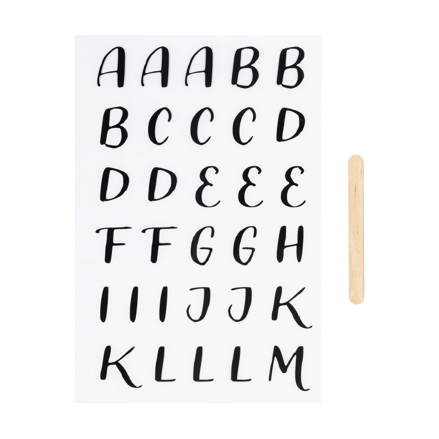 slide 3 of 3, Brea Reese® Press and Design Rub On Transfers Casual Alpha, 1 ct