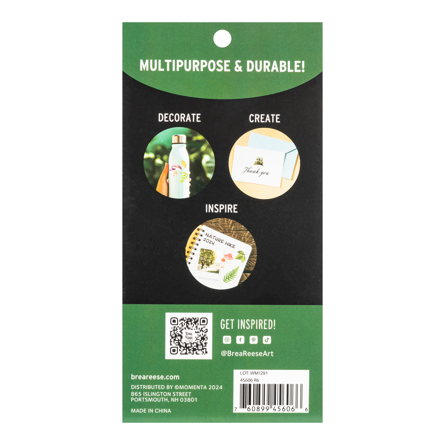 slide 2 of 5, Brea Reese® Sticker Pack Forest, 124 pcs, 124 ct