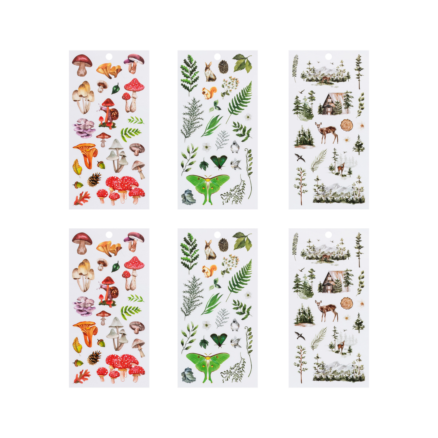 slide 5 of 5, Brea Reese® Sticker Pack Forest, 124 pcs, 124 ct