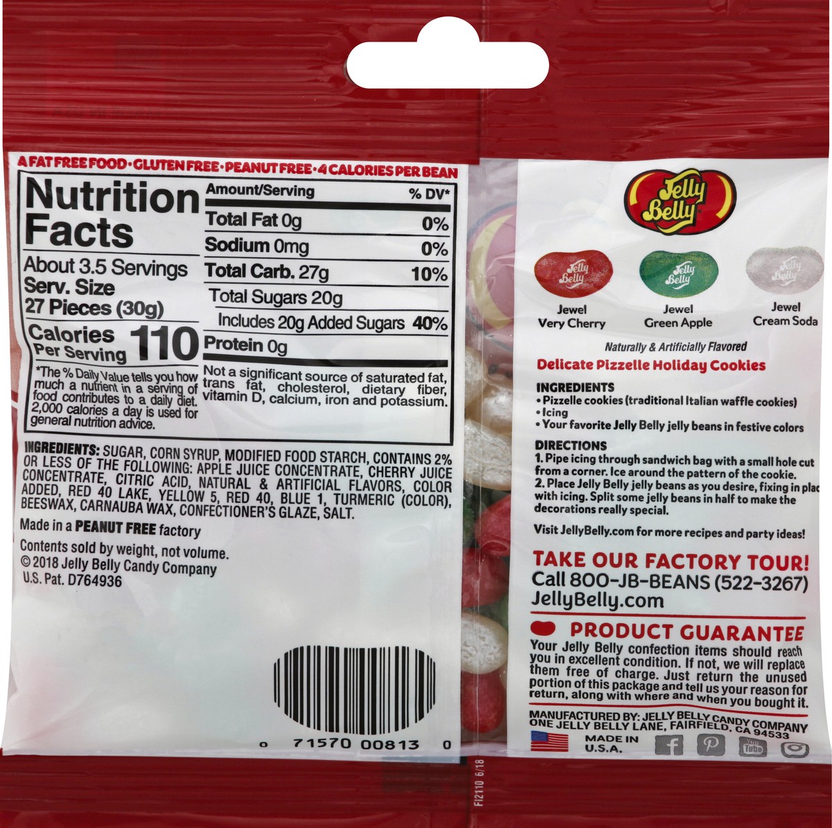 slide 8 of 8, Jelly Belly Jelly Bean, Christmas Jewel Mix, 3.5 oz