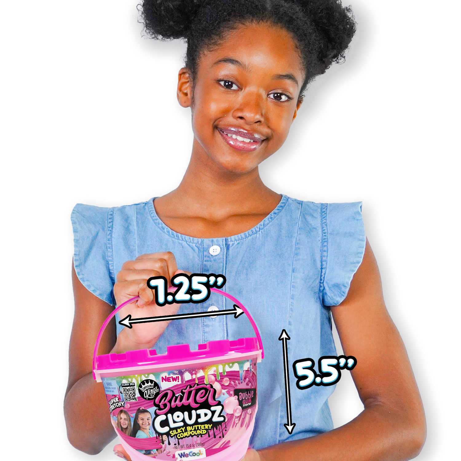 slide 4 of 4, Compound Kings Toy Slime Butter Bucket with Scoop Assortment, 1 ct