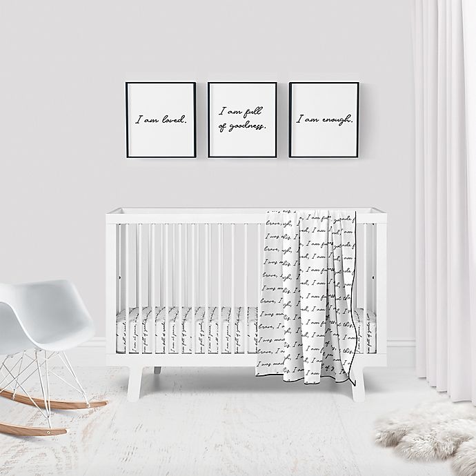 slide 5 of 5, goumikids Affirmations Framed Wall Art Set - White, 3 ct