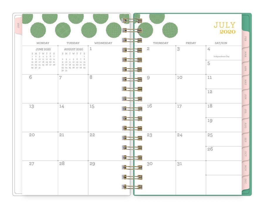 slide 4 of 4, Blue Sky Snow And Graham Frosted Weekly/Monthly Planner, 3-5/8'' X 6-1/8'', Multicolor, July 2020 To June 2021, 120903, 1 ct