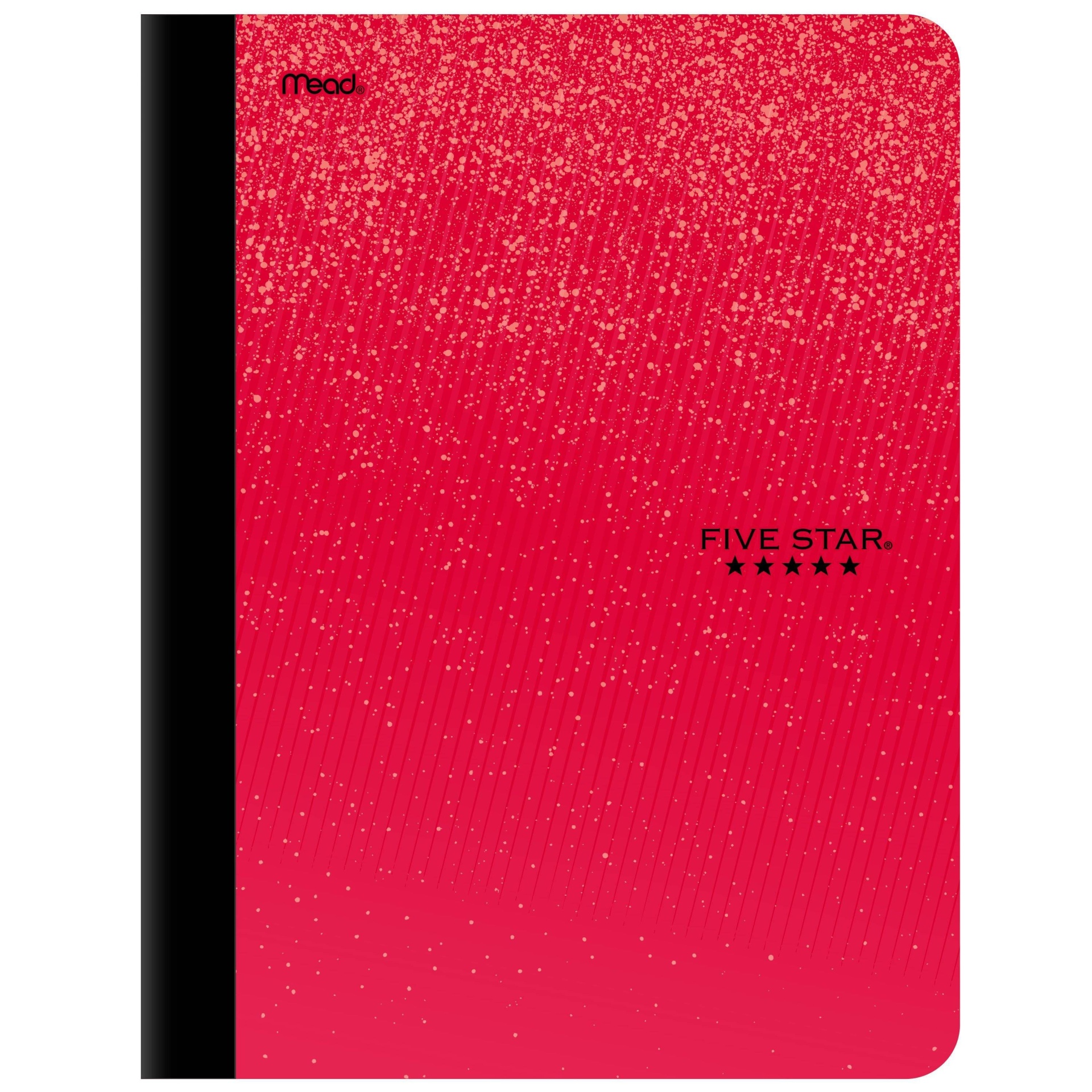 slide 1 of 4, Five Star Wide Ruled Composition Notebook 100 Pages Red, 100 ct