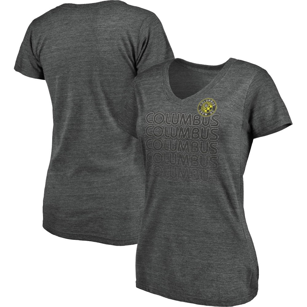 slide 3 of 3, MLS Columbus Crew Women's V-Neck T-Shirt - XL, 1 ct