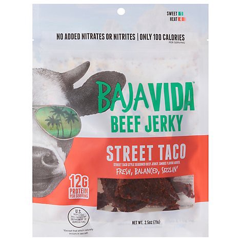 slide 1 of 1, Baja Jerky Street Taco Beef Jerky- 2.5 oz, 2.5 oz