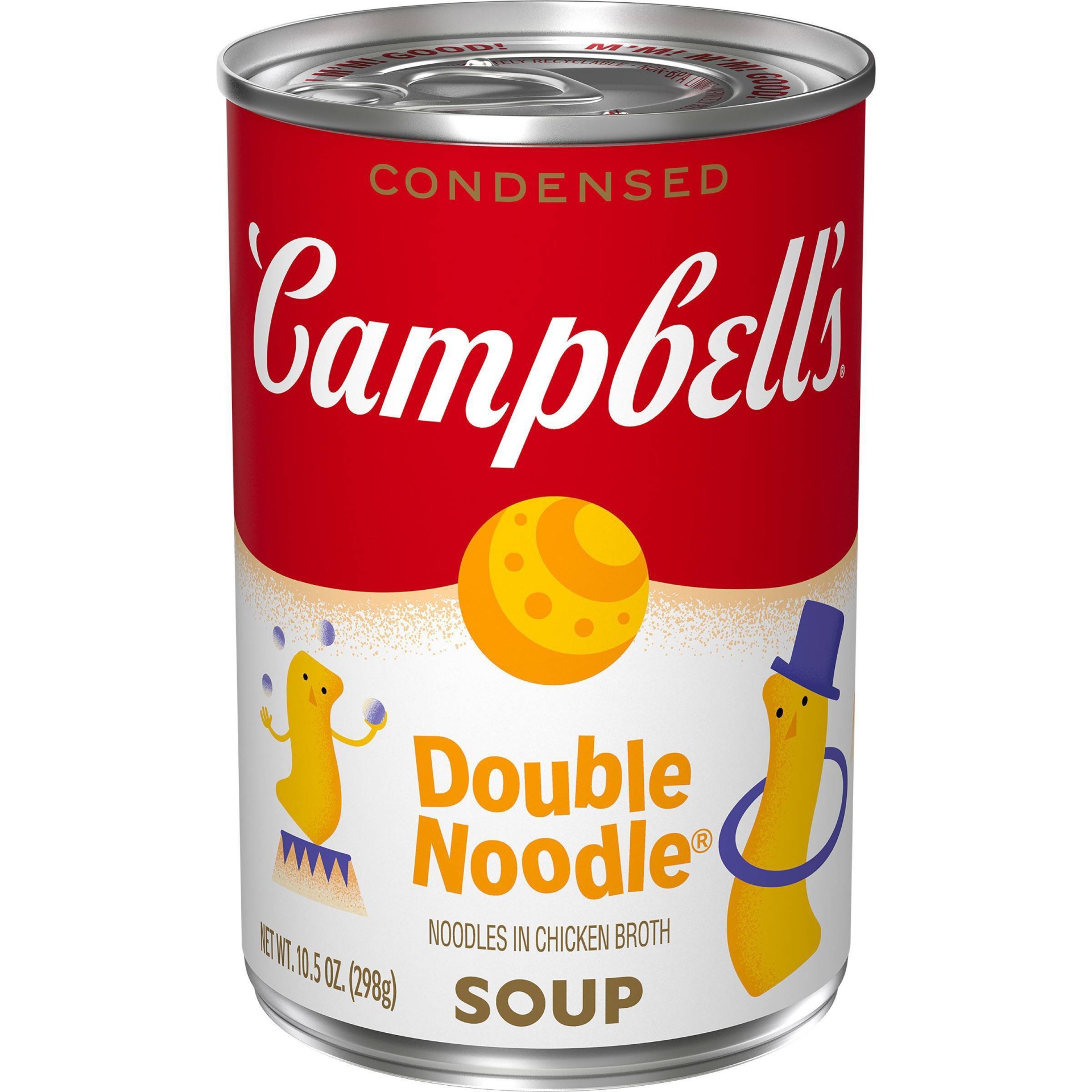 slide 1 of 8, Campbell's Condensed Double Noodle Soup, 10.5 oz