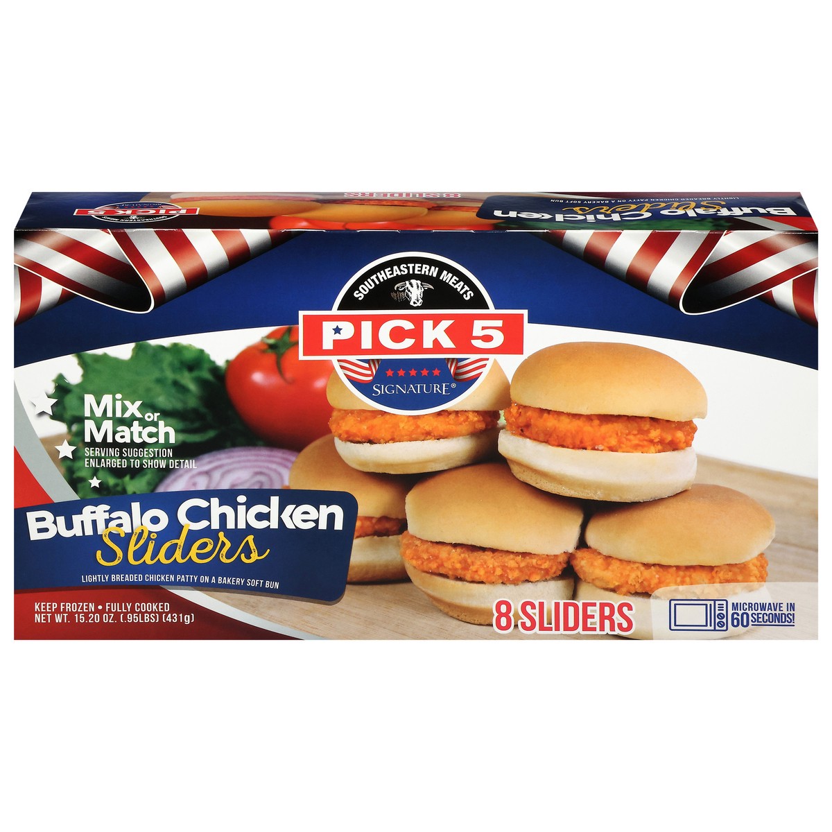 slide 4 of 4, Pick 5 Signature Buffalo Chicken Sliders 8 Each, 8 ct