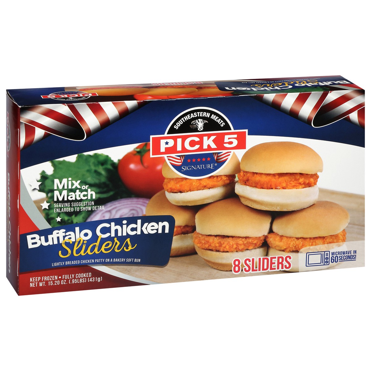 slide 3 of 4, Pick 5 Signature Buffalo Chicken Sliders 8 Each, 8 ct
