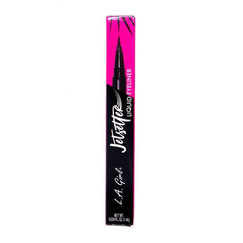 slide 1 of 4, L.A. Girl Brush Jetsetter Liquid Eyeliner - Black - 0.034 fl oz, 1 ct