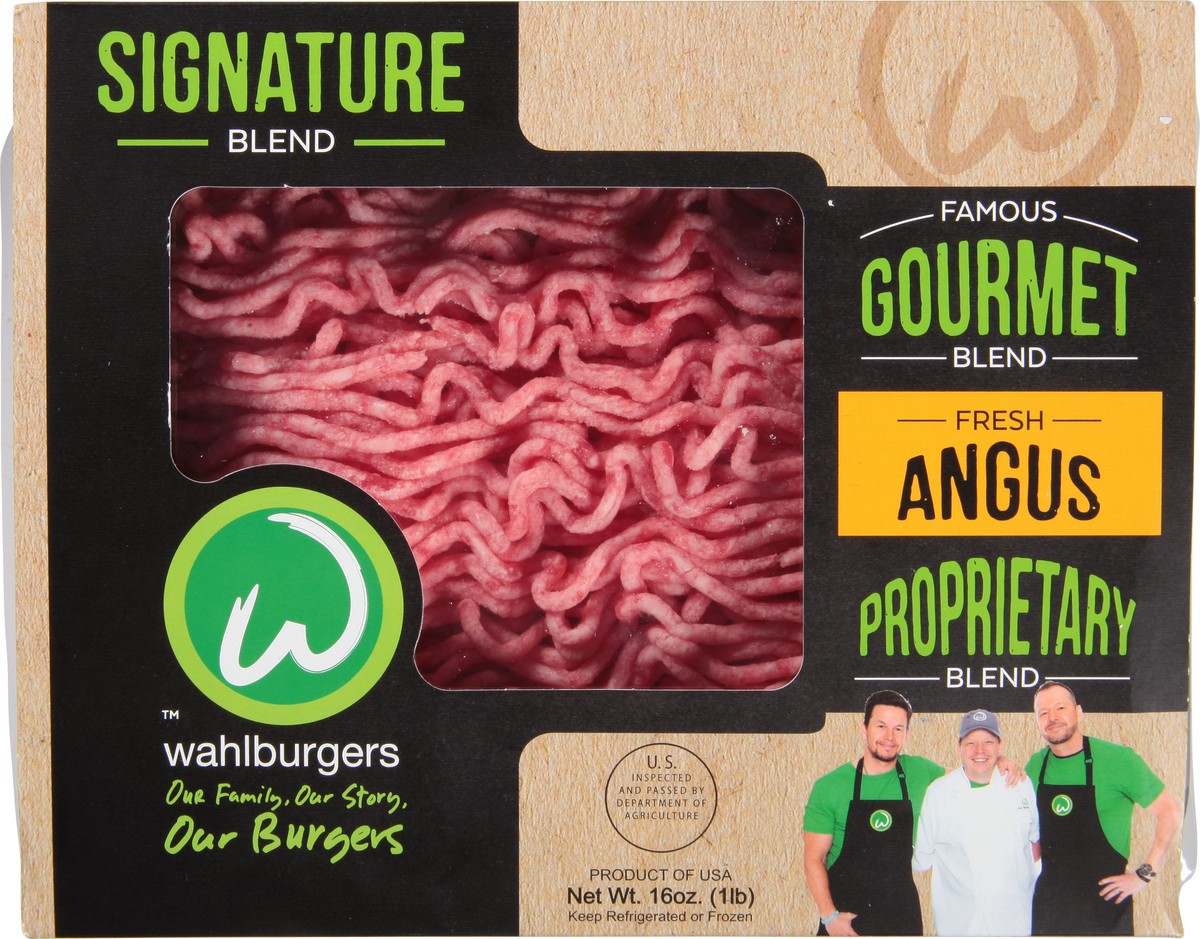 slide 9 of 11, Wahlburgers Signature Blend Fresh Angus Ground Beef 16 oz, 16 oz