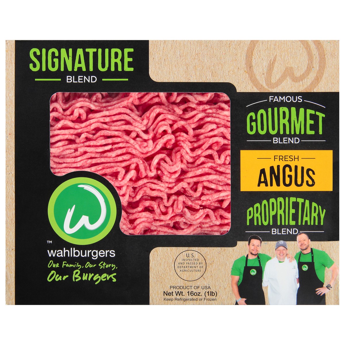 slide 11 of 11, Wahlburgers Signature Blend Fresh Angus Ground Beef 16 oz, 16 oz