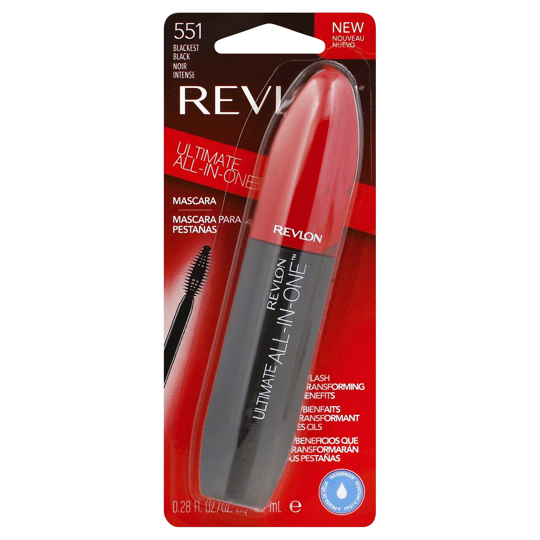 slide 1 of 6, Revlon Ultimate All-In-One Mascara Waterproof - 551 Blackest Black , 1 ct