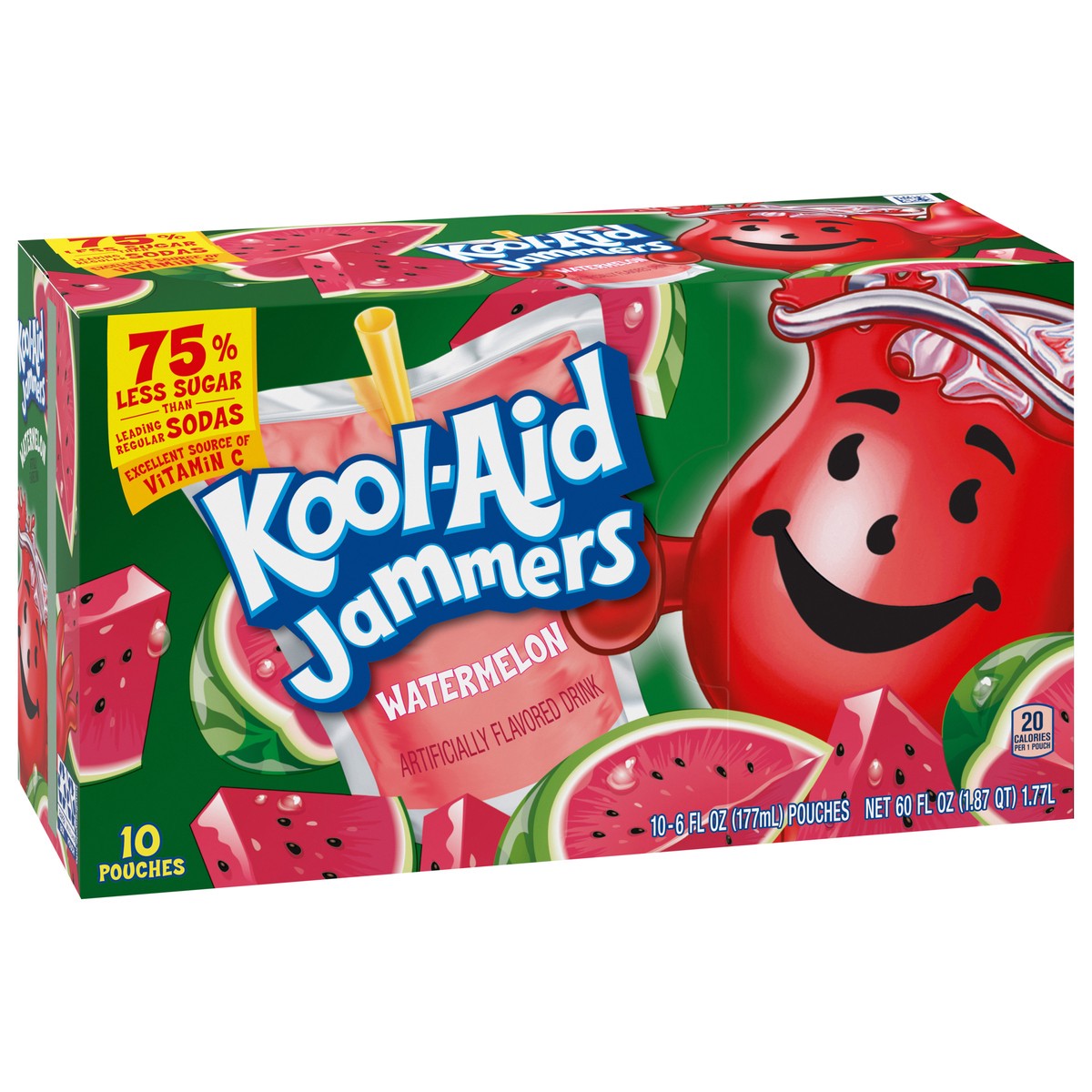 slide 7 of 9, Kool-Aid Jammers Watermelon Juice Drinks, 60 fl oz