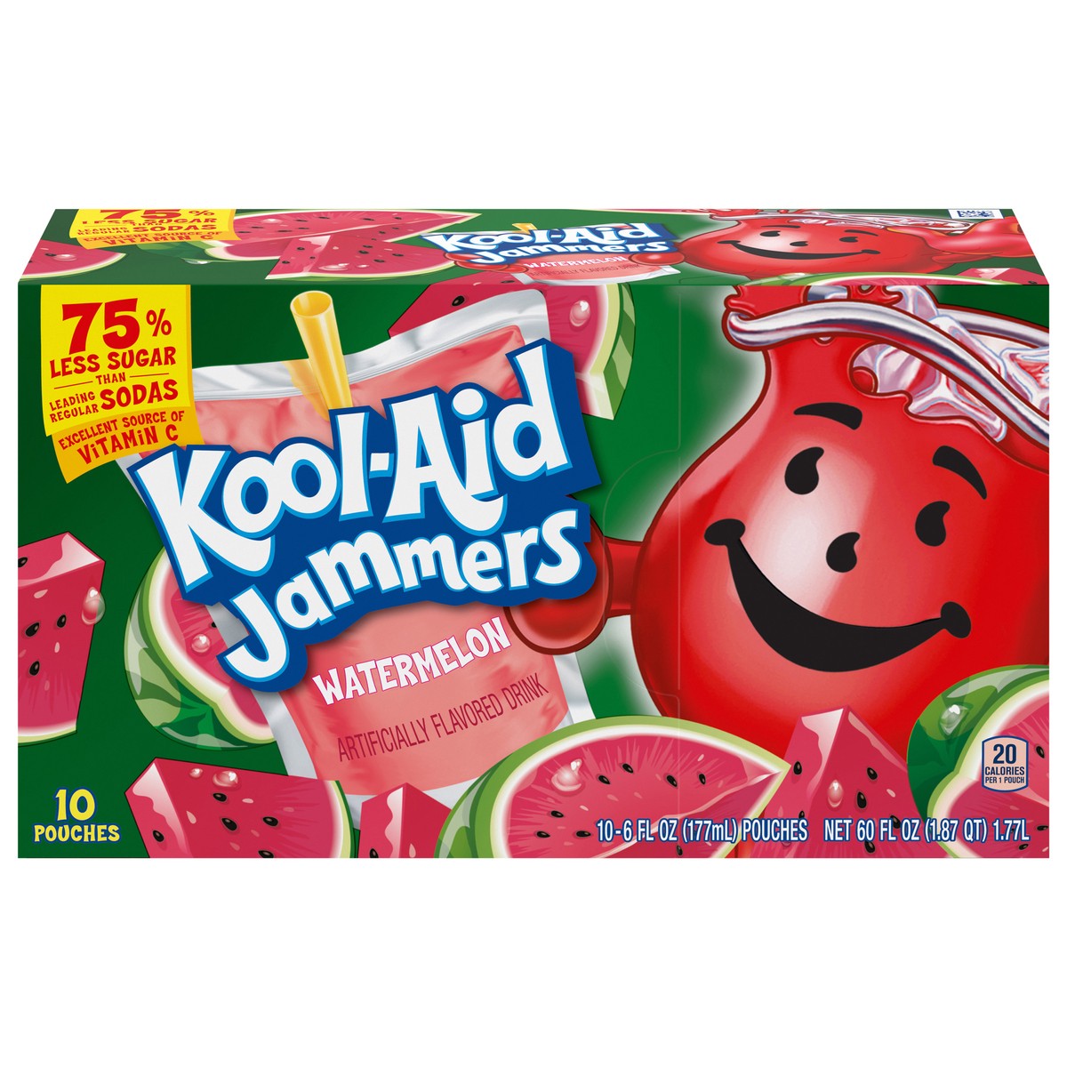 slide 1 of 9, Kool-Aid Jammers Watermelon Juice Drinks, 60 fl oz