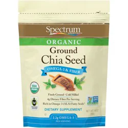 Spectrum Essentials Organic Ground Chia Seed Dietary Supplement 10 oz. Pouch