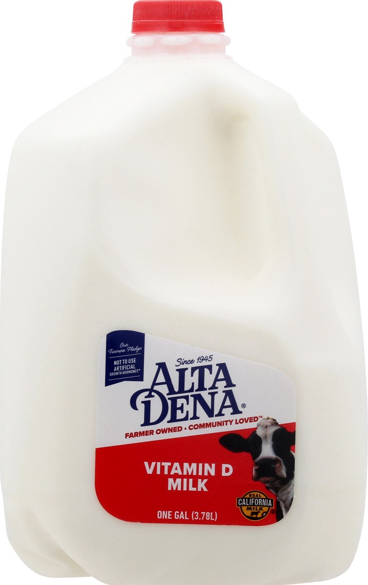 slide 9 of 10, Alta Dena Vitamin D Milk, Whole Milk Gallon - 1 Jug, 1 gal