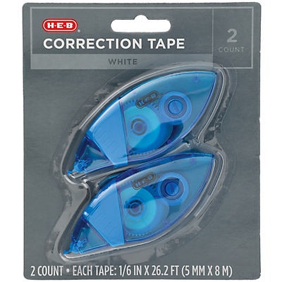 slide 1 of 1, H-E-B Correction Tape, 1 ct