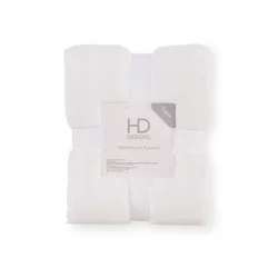HD Designs Plush Blanket - White