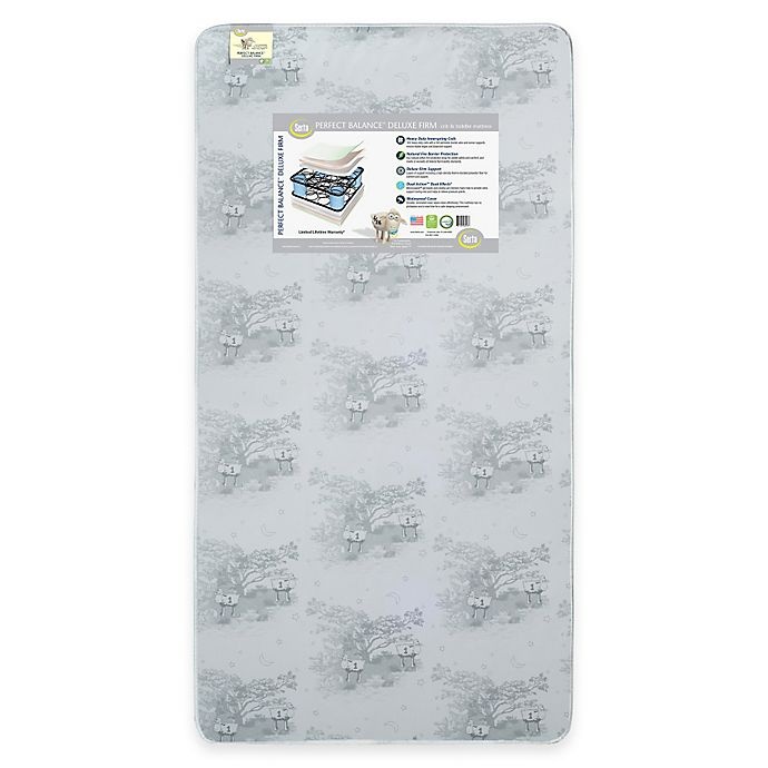 slide 1 of 4, Serta Perfect Balance Deluxe FirmCrib and Toddler Mattress - Grey, 1 ct