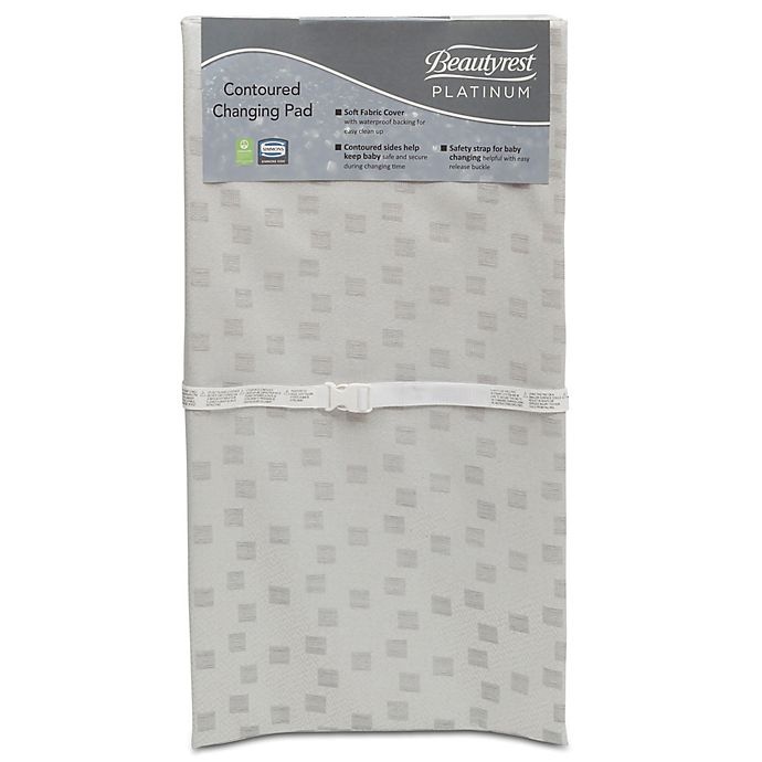 slide 3 of 4, Simmons Kids Beautyrest Contoured Changing Pad - White, 1 ct