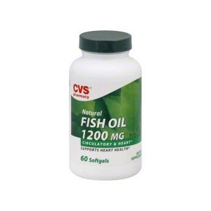 slide 1 of 1, CVS Pharmacy Fish Oil, 60 ct; 1200 mg
