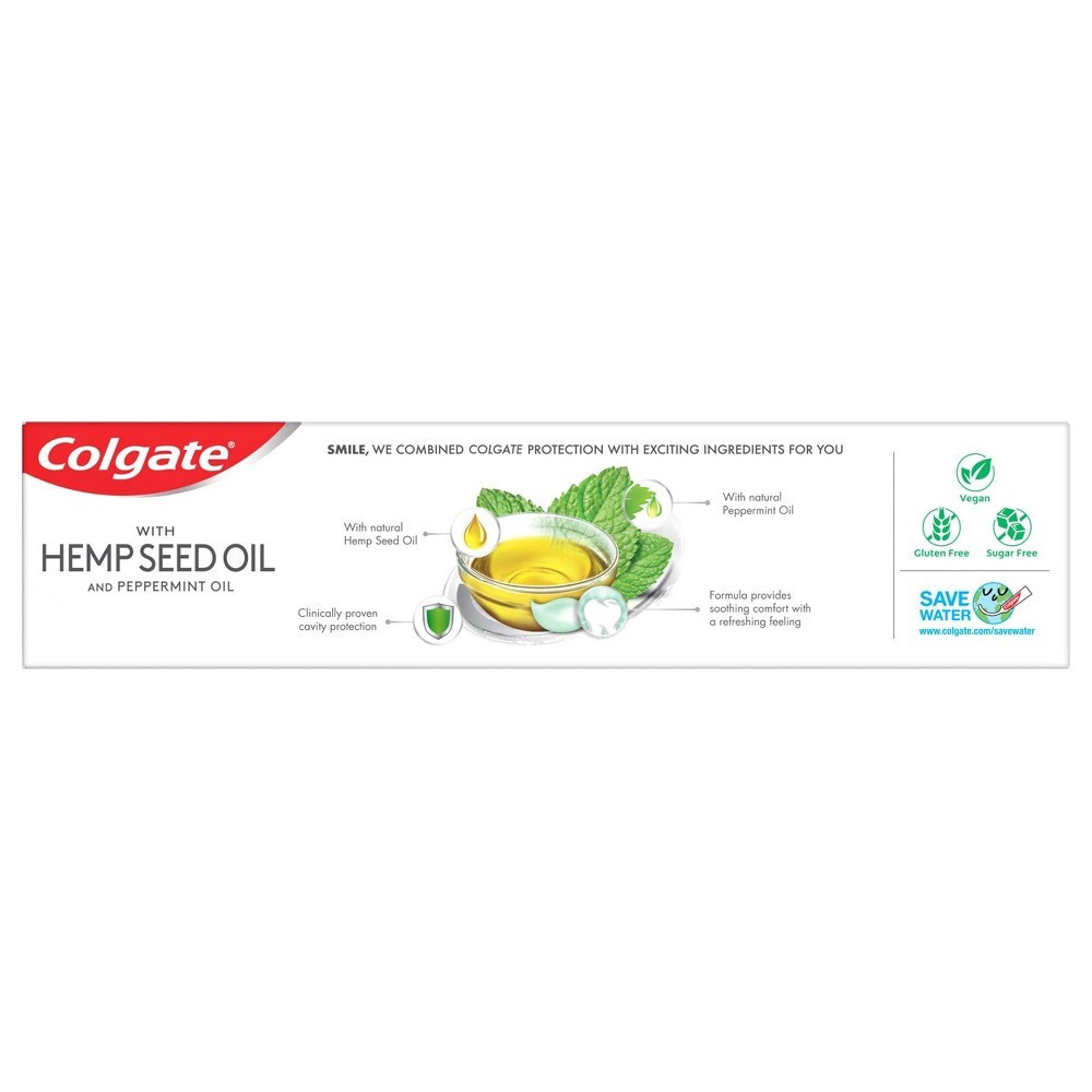 slide 3 of 4, Colgate with Hemp Seed Oil Toothpaste - Herbal Mint Flavor, 4.6 oz
