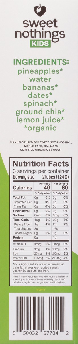 slide 2 of 13, Sweet Nothings Smoothie Pnapl Spinach- 12 oz, 