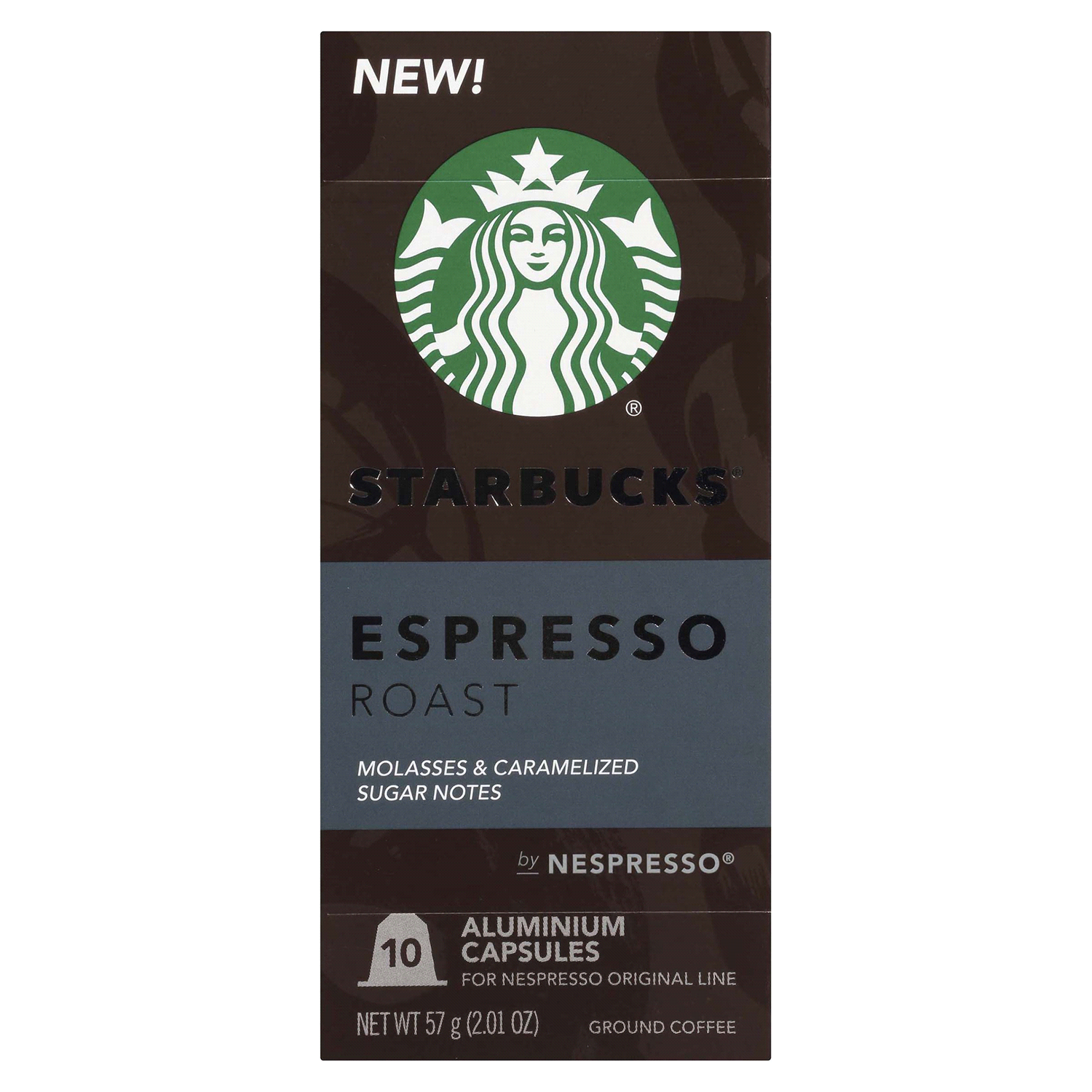 slide 1 of 2, Starbucks by Nespresso Original Line Pods Dark Roast Coffee Espresso Roast- 10 ct, 10 ct