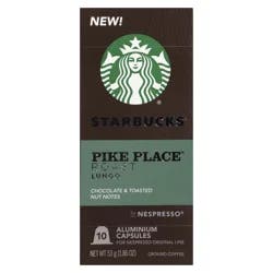 Starbucks Coffee Nespresso Pike Place - 10 ct