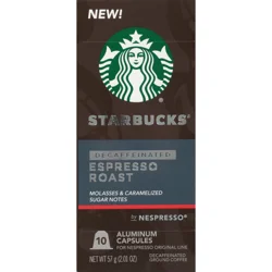 Starbucks Nespresso Decaf Espresso 10ct