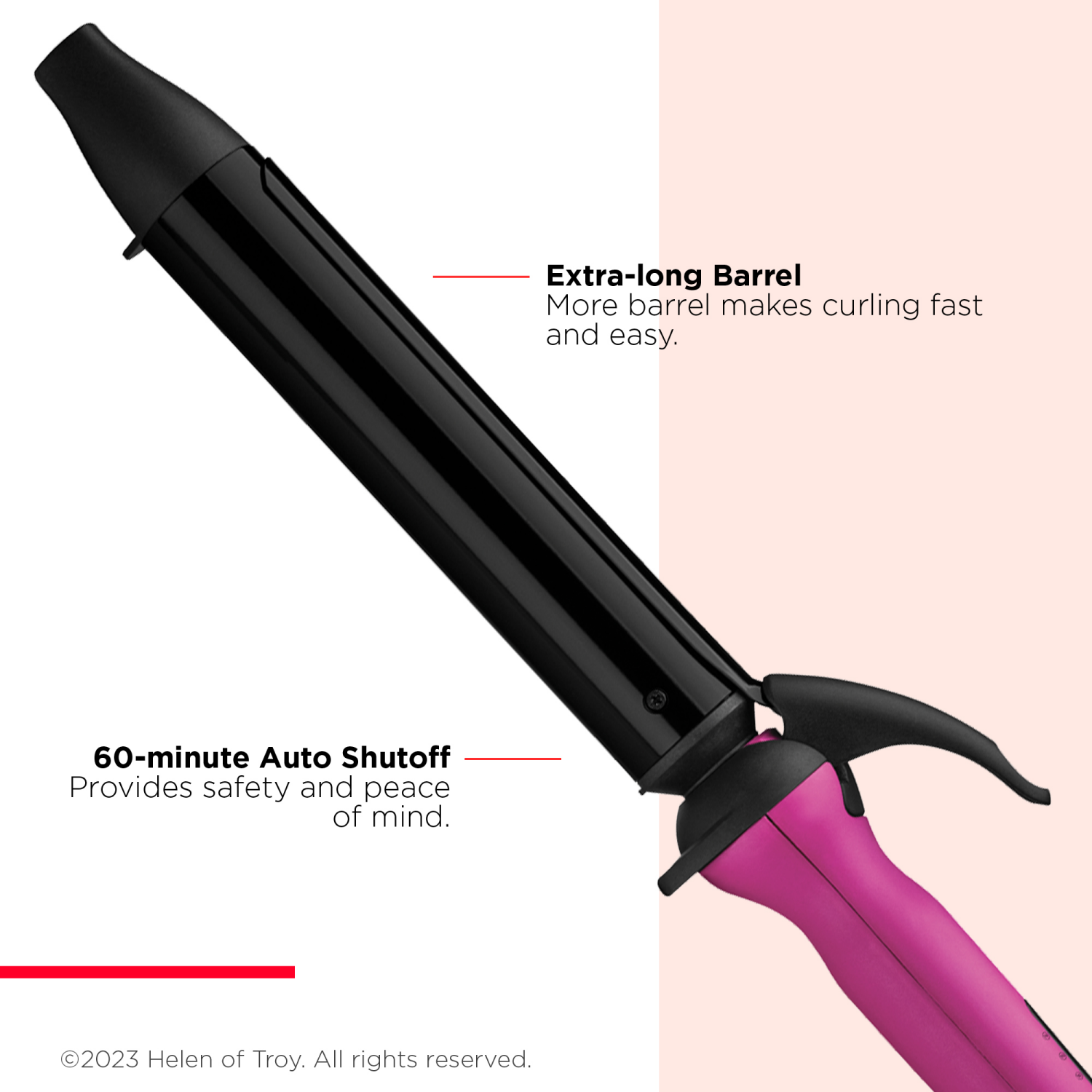 slide 2 of 5, Revlon Easy Heat Precision Curling Iron 1 1/4", 1 1/4 in