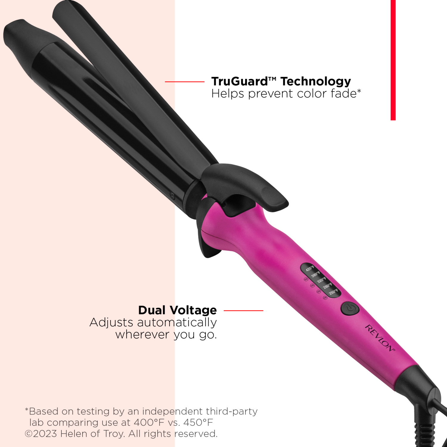 slide 4 of 5, Revlon Easy Heat Precision Curling Iron 1 1/4", 1 1/4 in