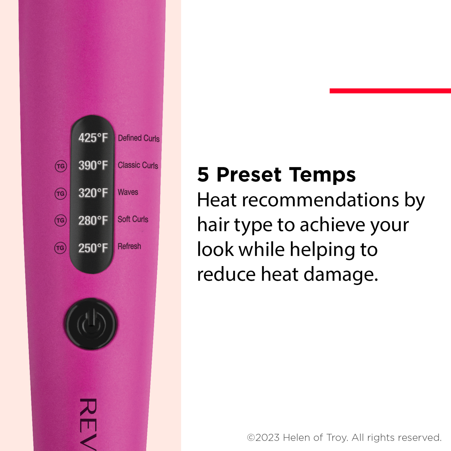 slide 5 of 5, Revlon Easy Heat Precision Curling Iron 1 1/4", 1 1/4 in