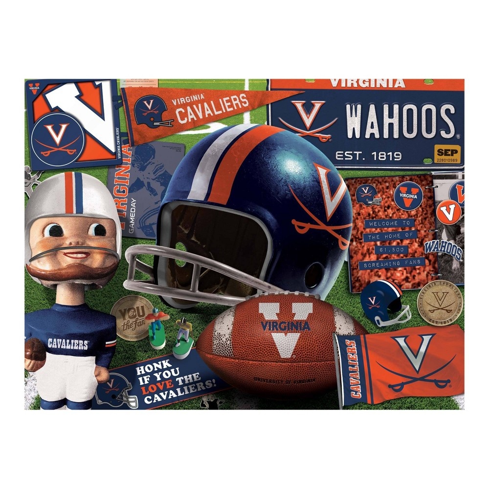 slide 3 of 3, NCAA Virginia Cavaliers Throwback Puzzle, 500 ct