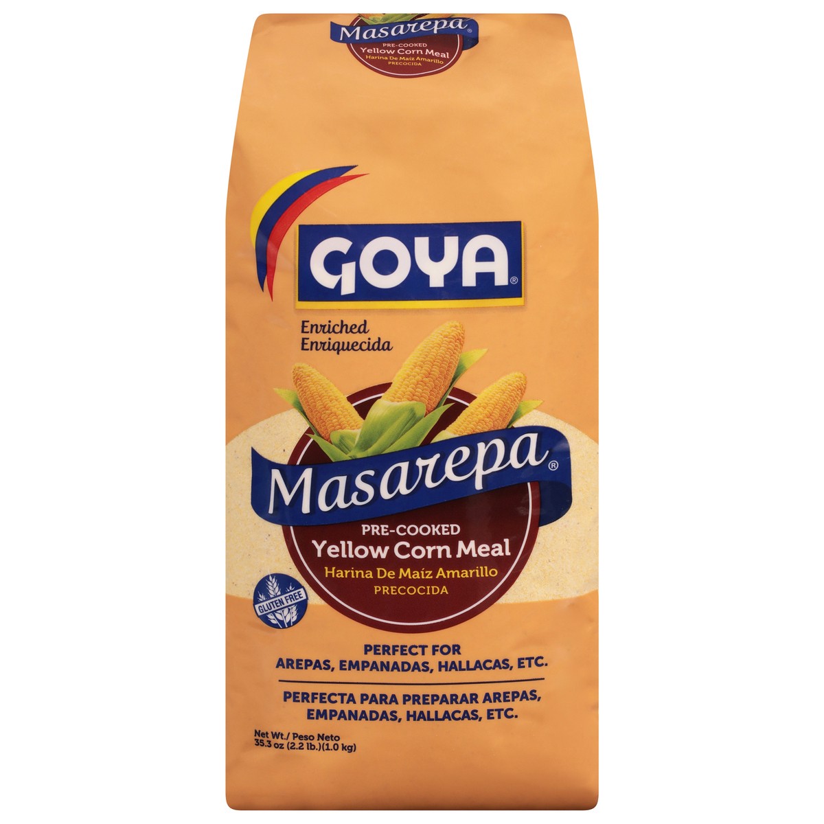 slide 1 of 11, Goya Masarepa Pre-Cooked Yellow Corn Meal 35.3 oz, 35.3 oz