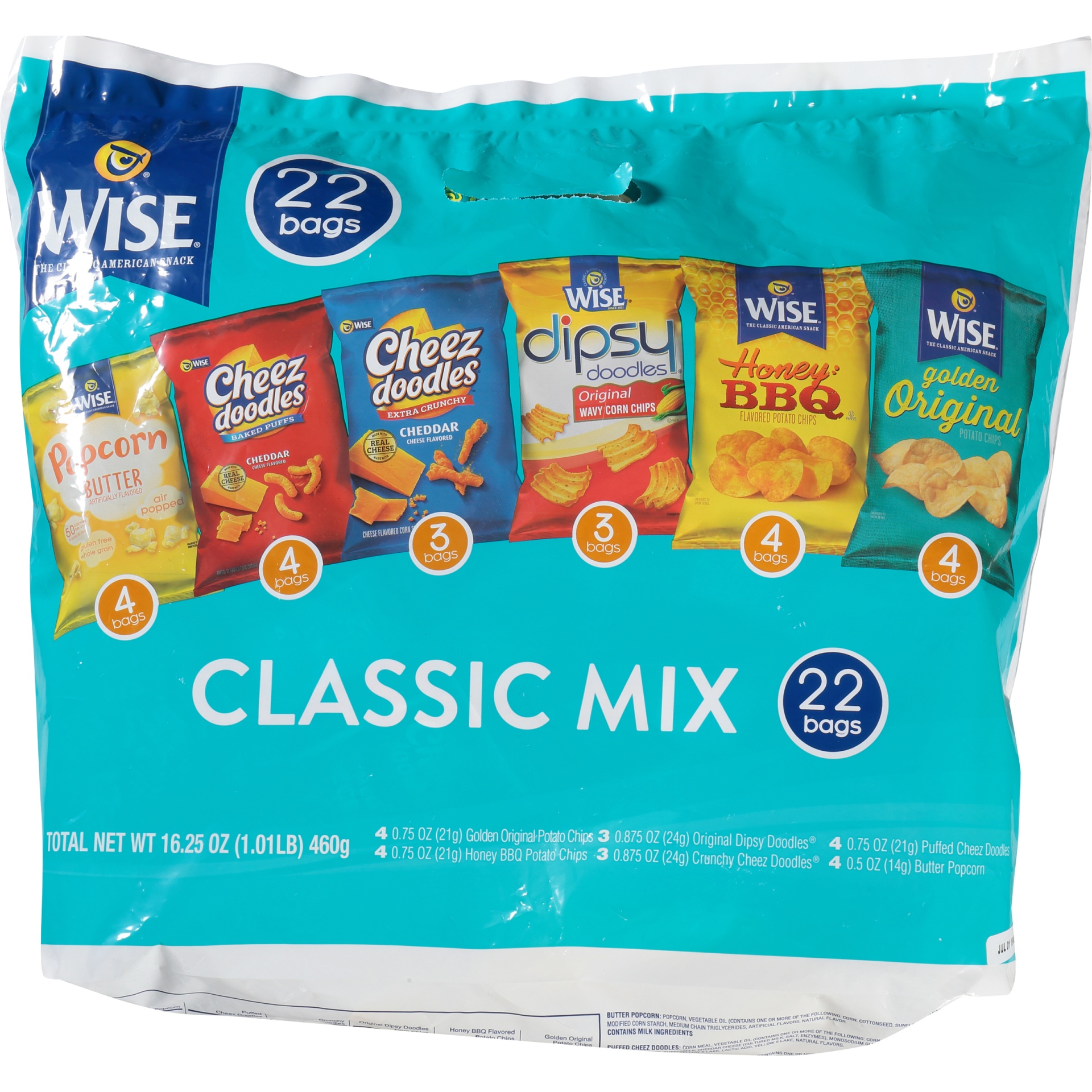 slide 6 of 6, Wise Classic Mix Variety Pack, 22 ct