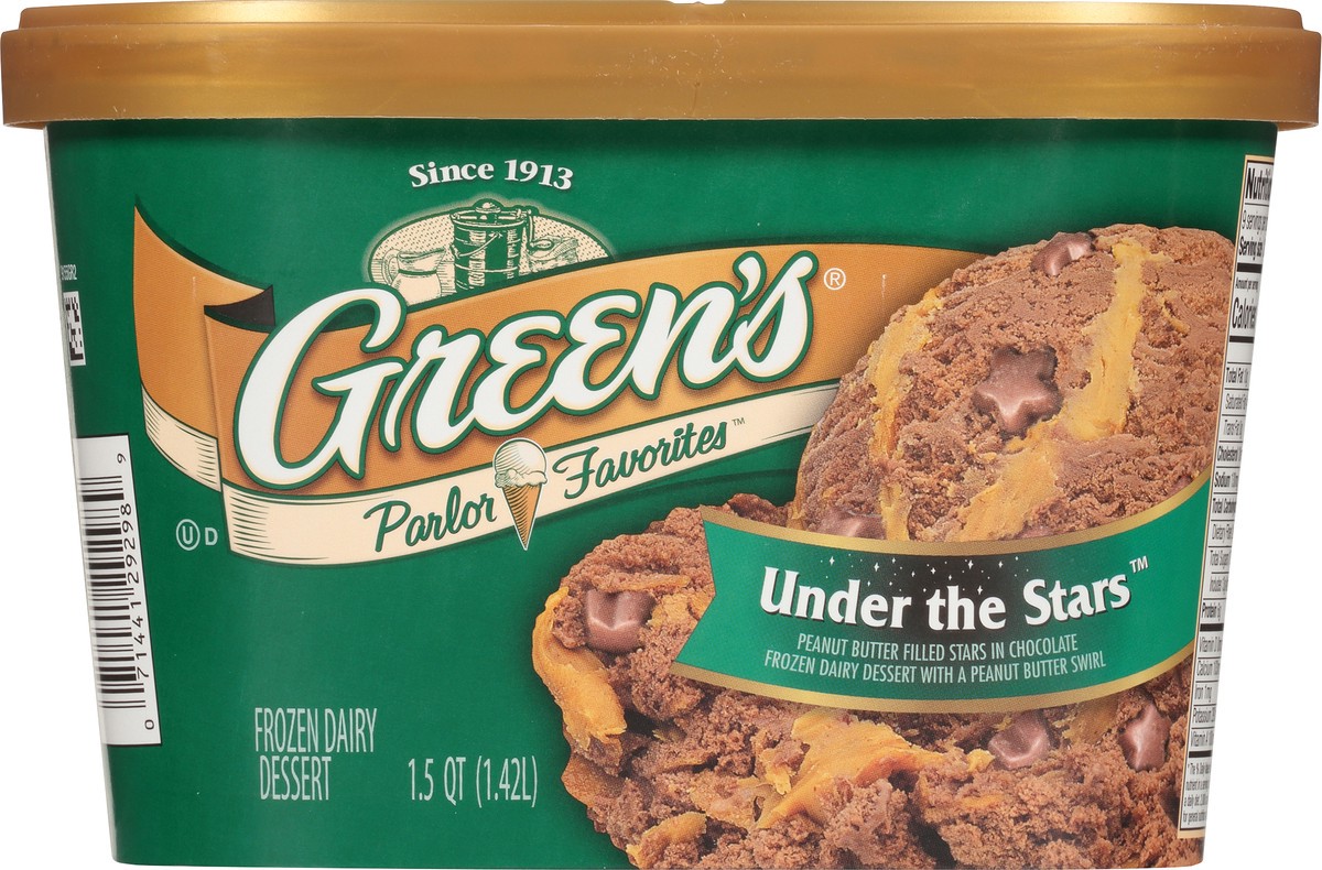 slide 4 of 10, Green's Parlor Favorites Under the Stars Frozen Dairy Dessert 1.5 qt. Carton, 1.42 liter