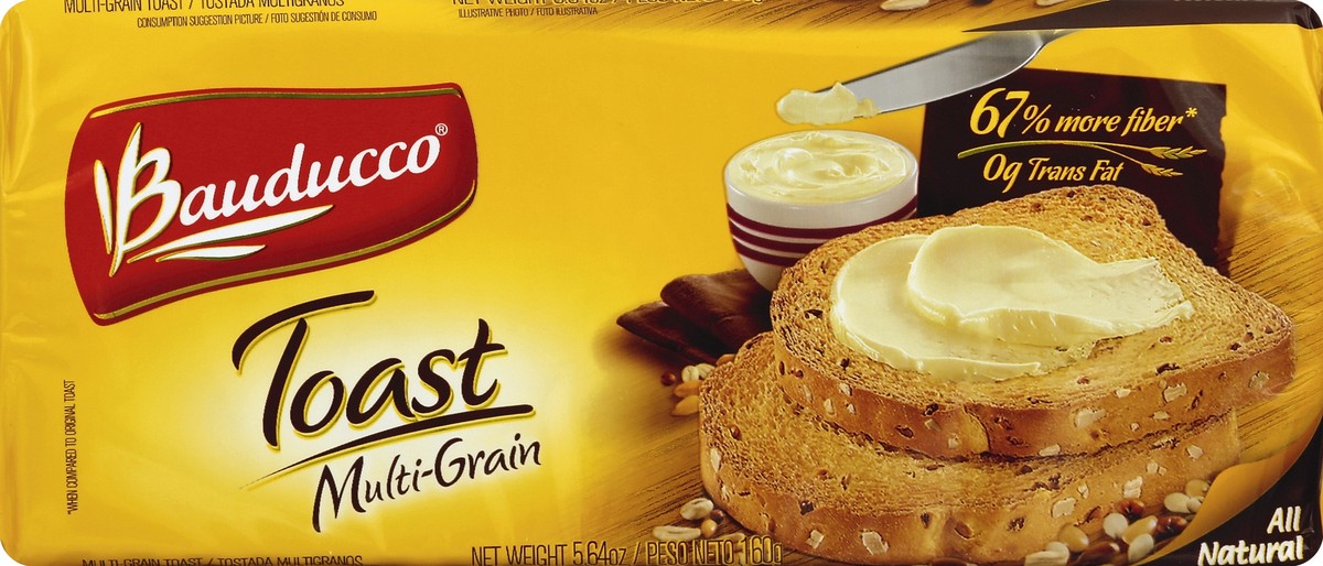 slide 4 of 5, Bauducco Multi Grain Toast, 5.64 oz