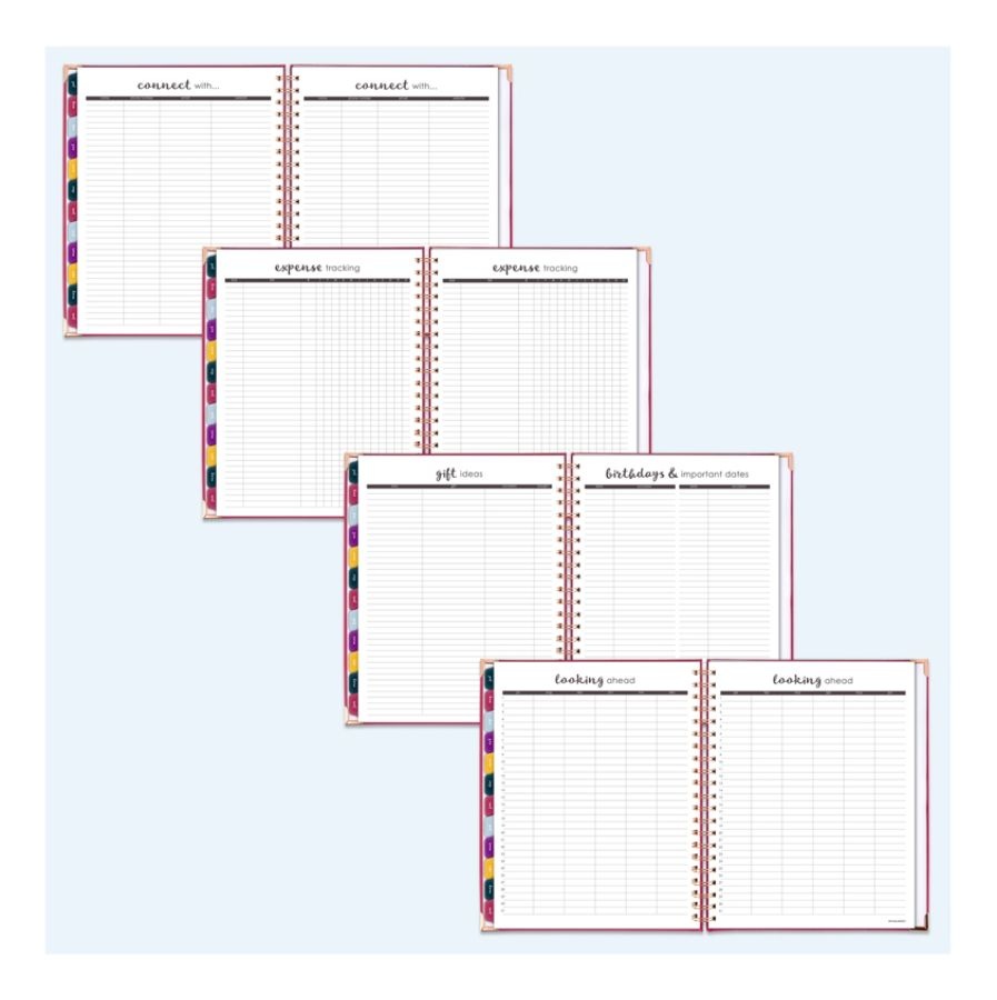 slide 6 of 7, At-A-Glance Harmony 13-Month Academic Weekly/Monthly Planner, 8-1/2'' X 11'', Berry, July 2020 To July 2021, 6099-905A-56, 1 ct