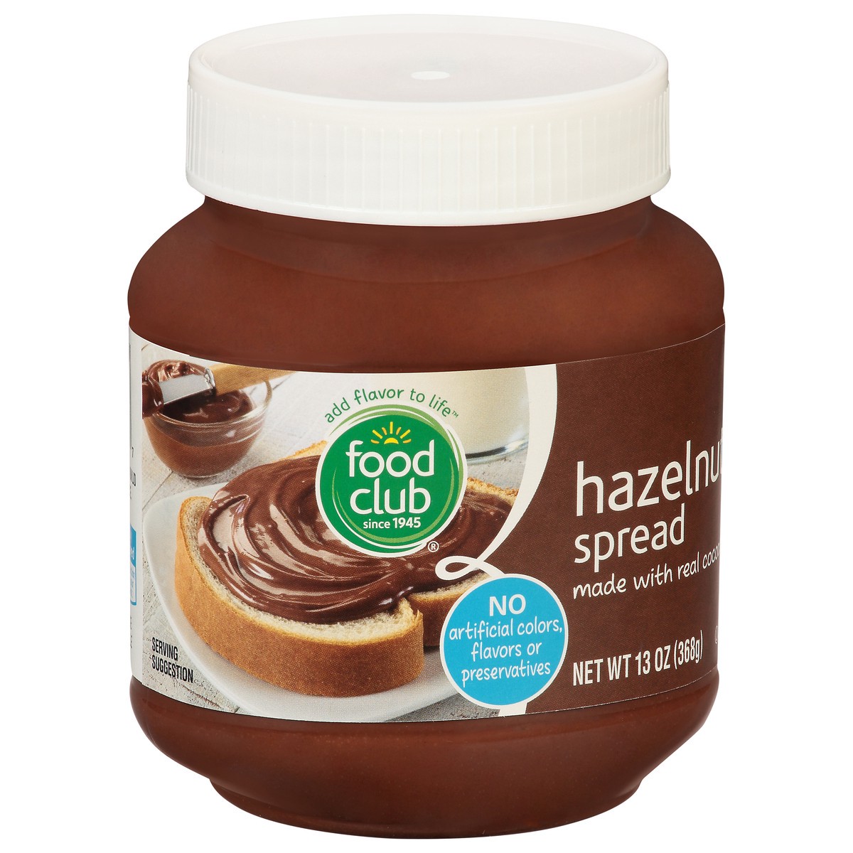 slide 10 of 10, Food Club Creamy Hazelnut & Cocoa Spread, 13 oz