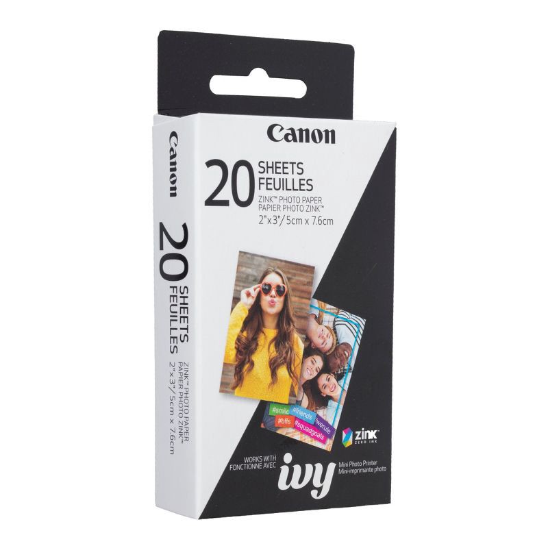 slide 2 of 3, Canon ZINK Photo Paper Pack (20 Sheets) for the IVY Mini Photo Printer, 1 ct